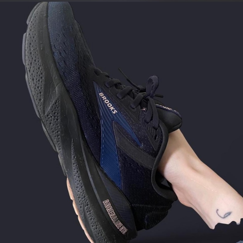 Brooks Adrenaline GTS 24 Women's Running Shoes - Black & Blue - Picture 5 of 8